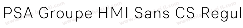 PSA Groupe HMI Sans CS Regular字体转换